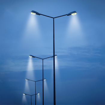 Street lighting poles